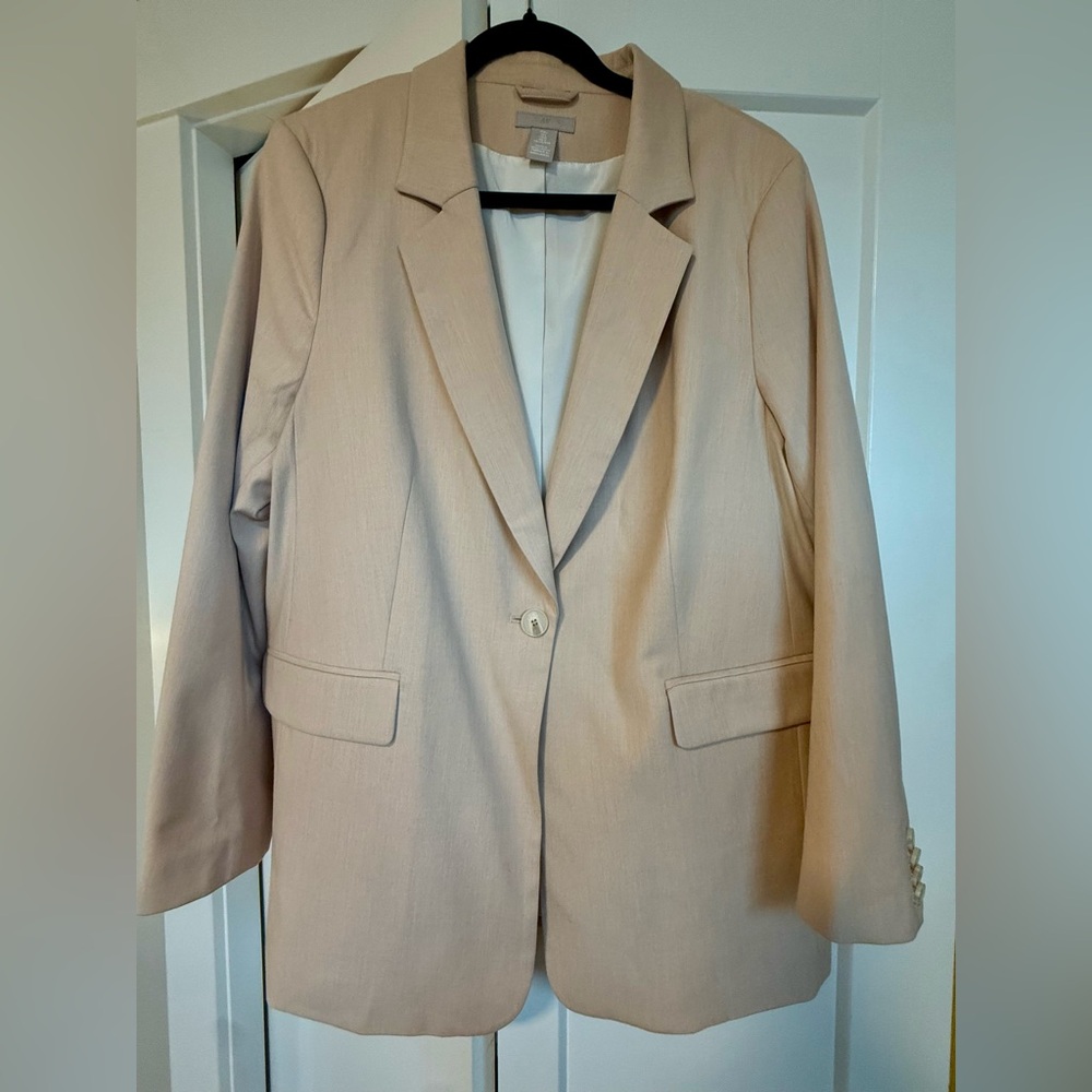 H&M Women's Blush Pink Blazer